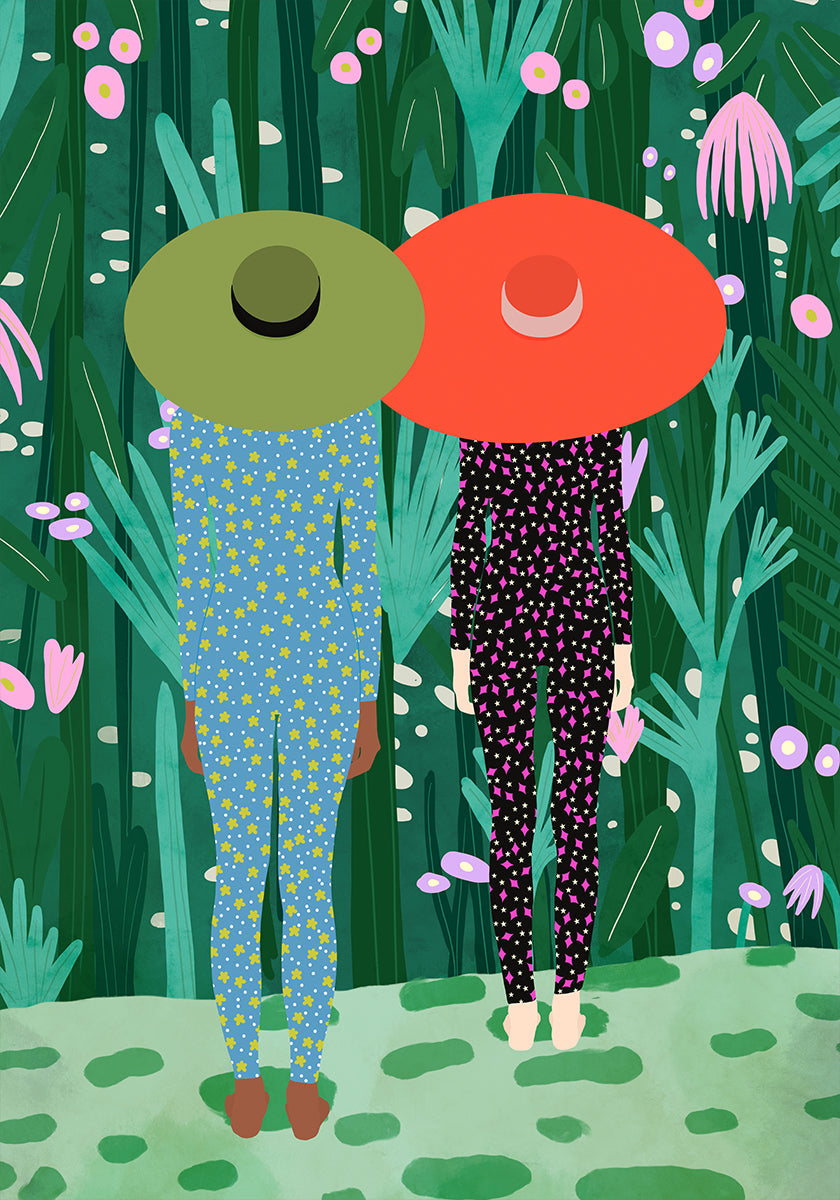 Dschungel-Pyjama-Poster