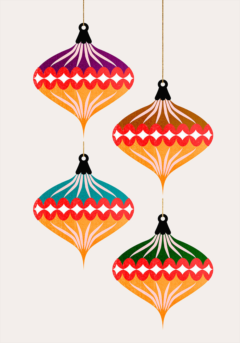 Weihnachtskugeln (Vers.3) Poster