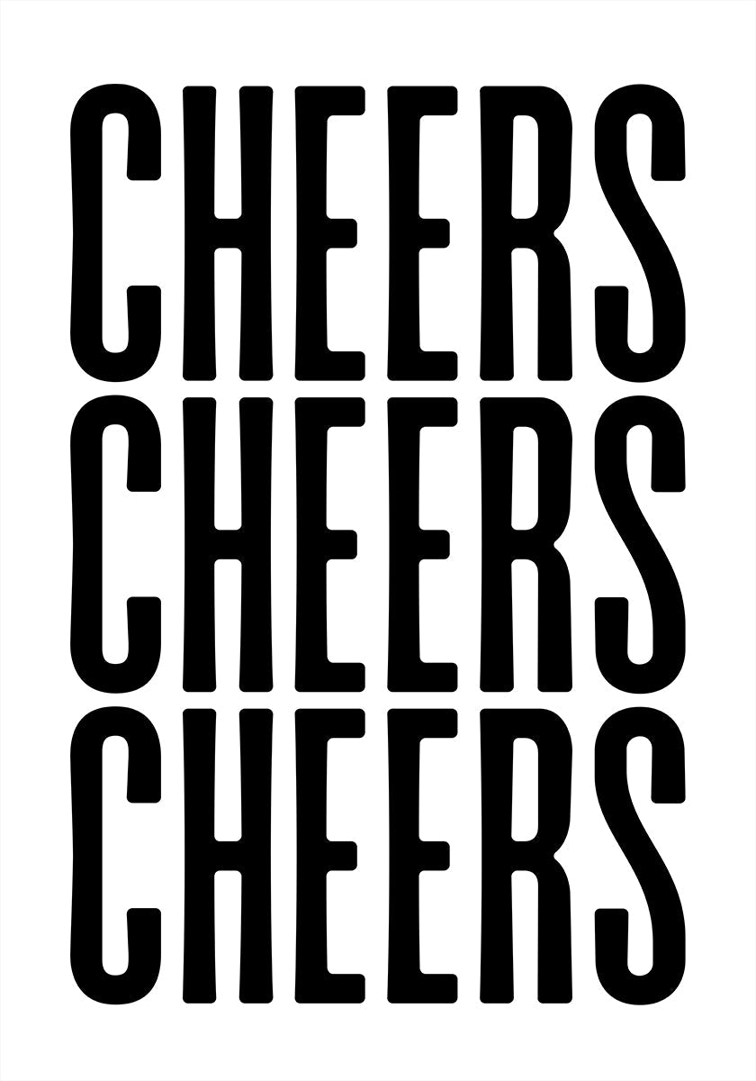 Dreifach-Cheers-Poster