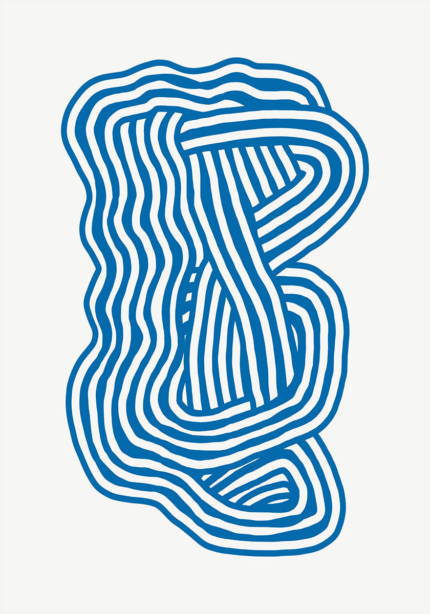 Line-Art-Skulptur-Poster