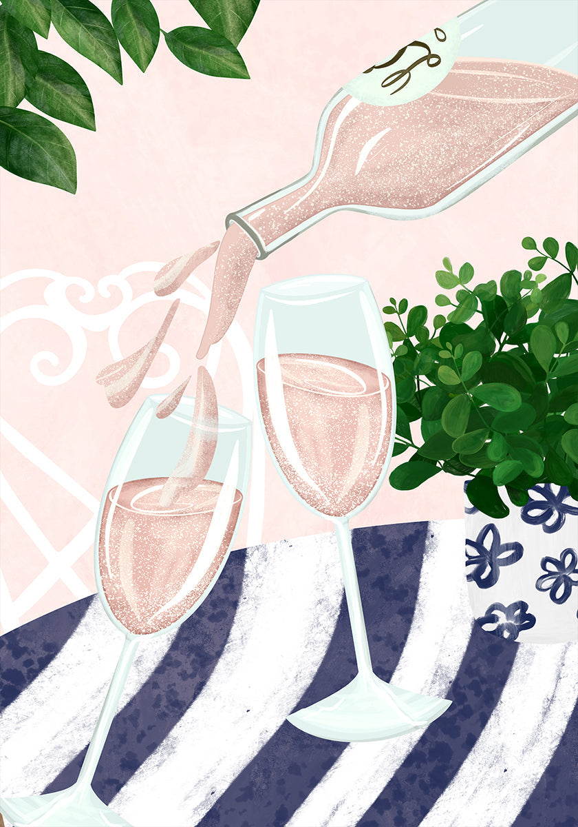Funkelnder Rosé
