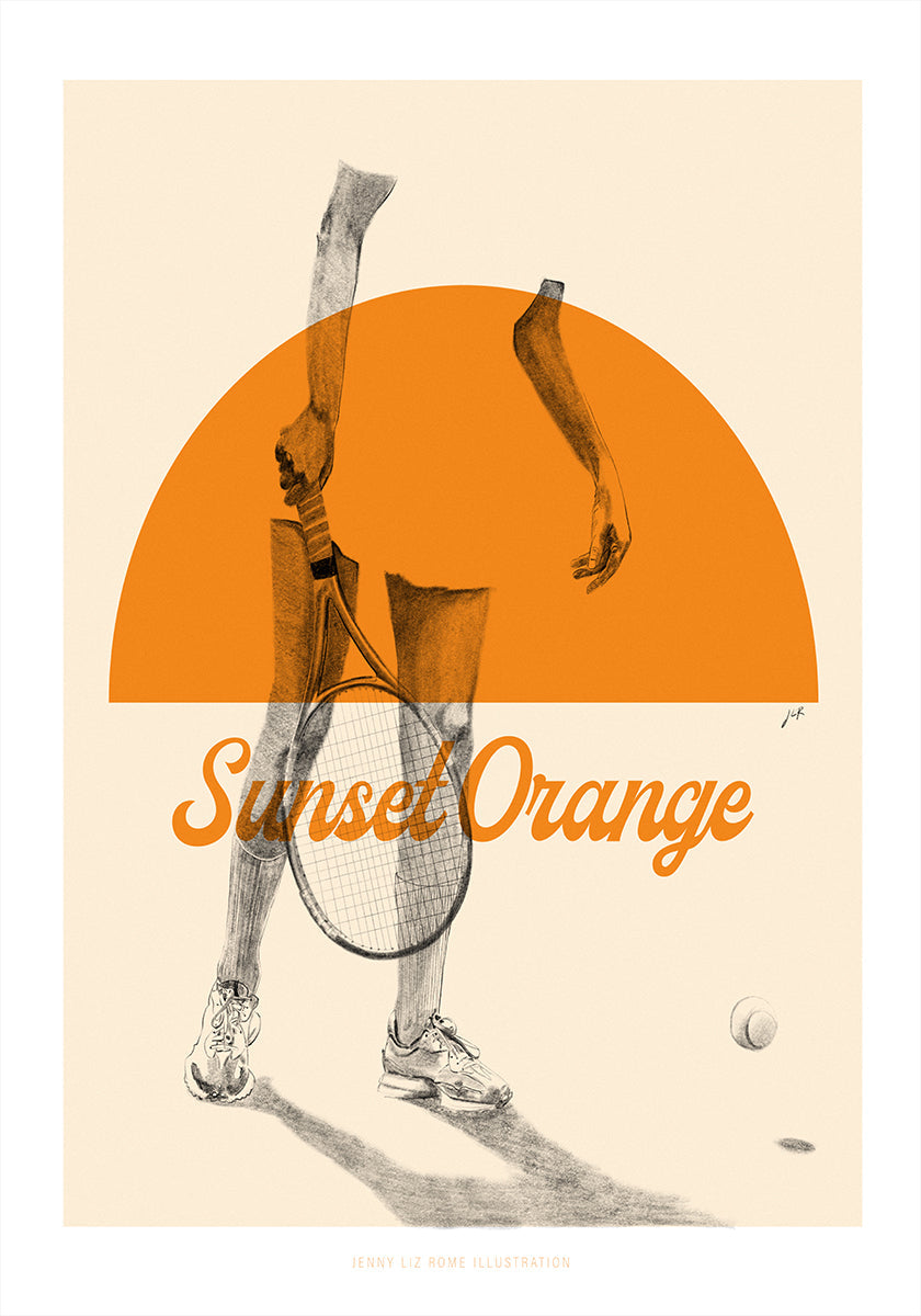 Sonnenuntergangsorange