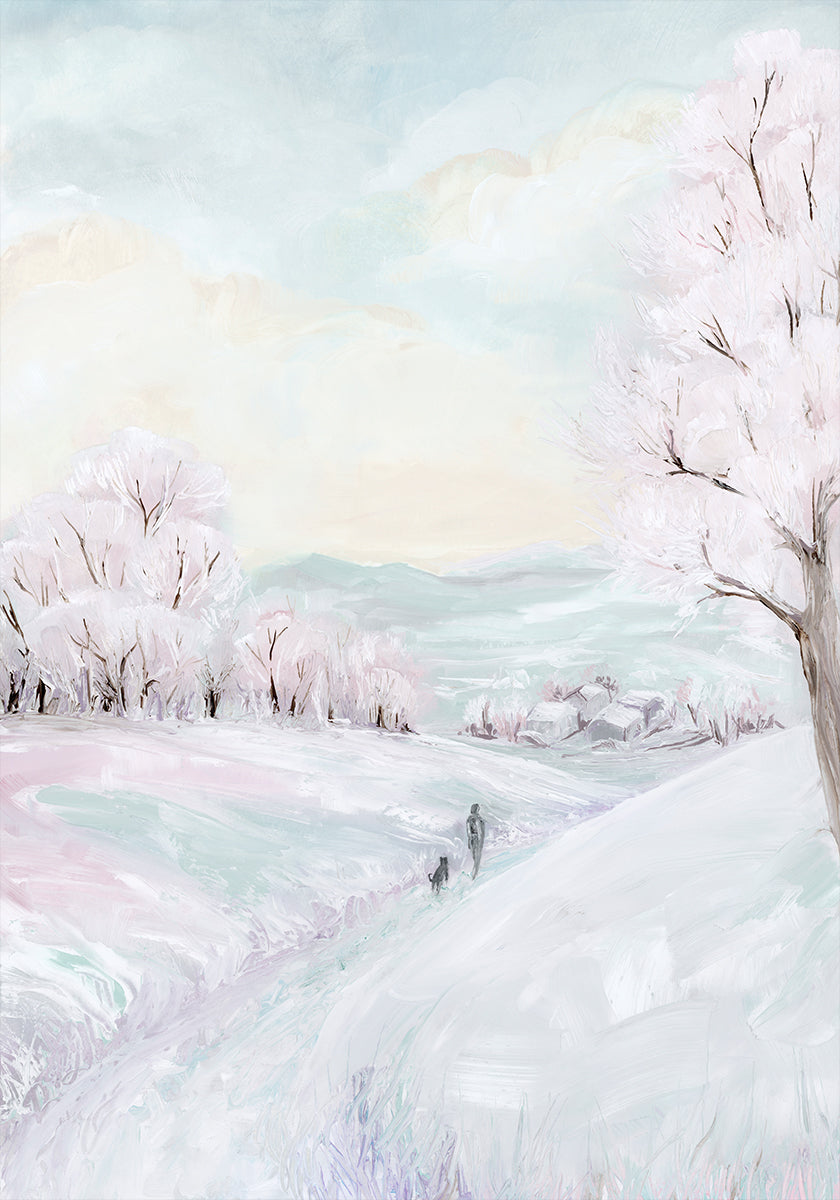 The winter stroll Plakat