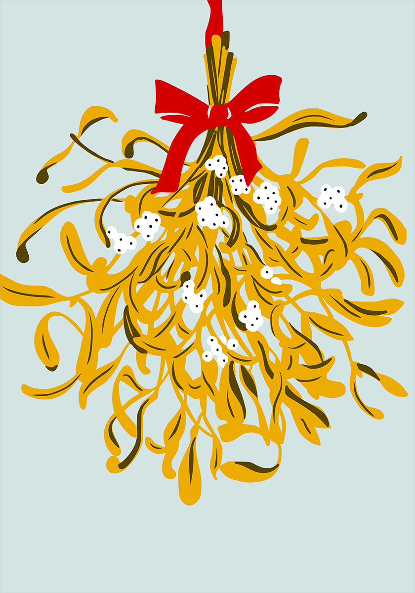 Mistelzweig für Weihnachtsplakat