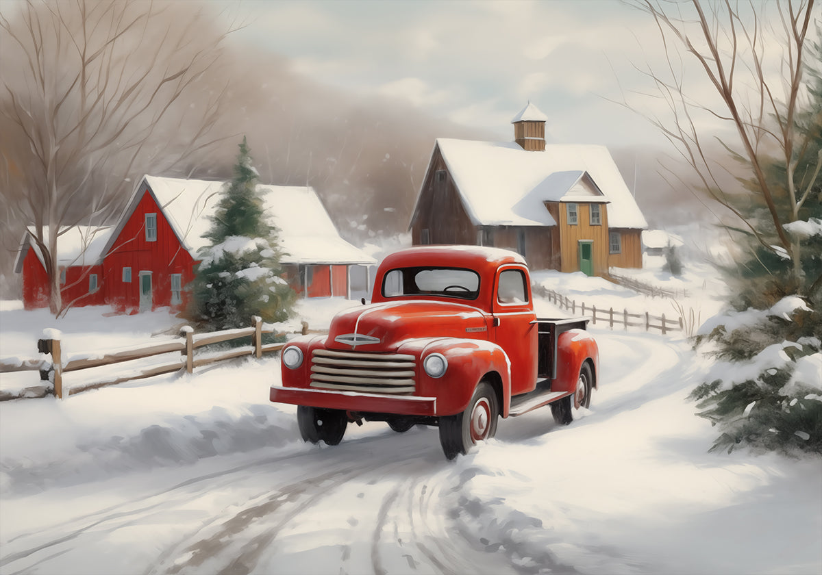 Christmas Truck Plakat