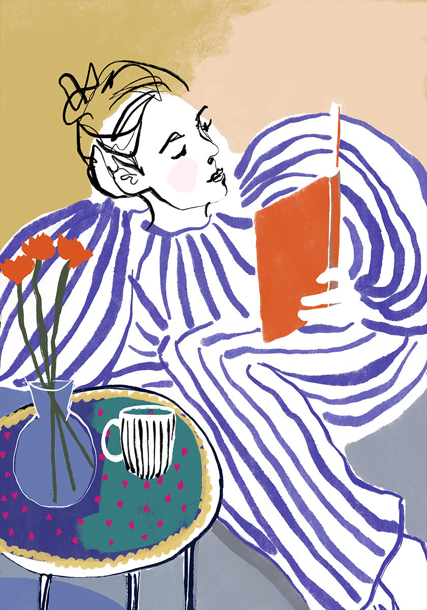 Gemütliches Leseecken-Poster