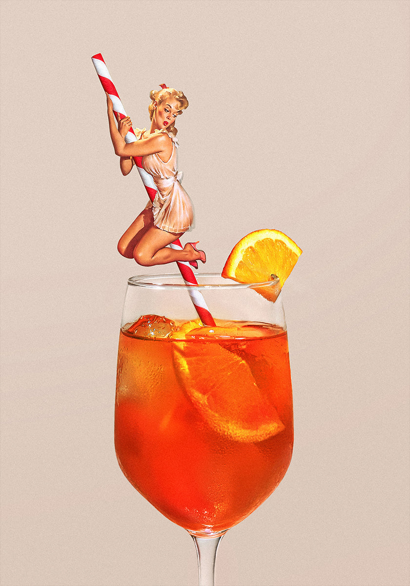 Retro-Spritz-Cocktail-Poster
