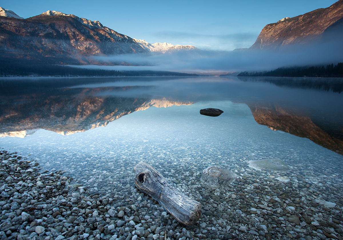 Poster „Bohinjs Ruhe“.