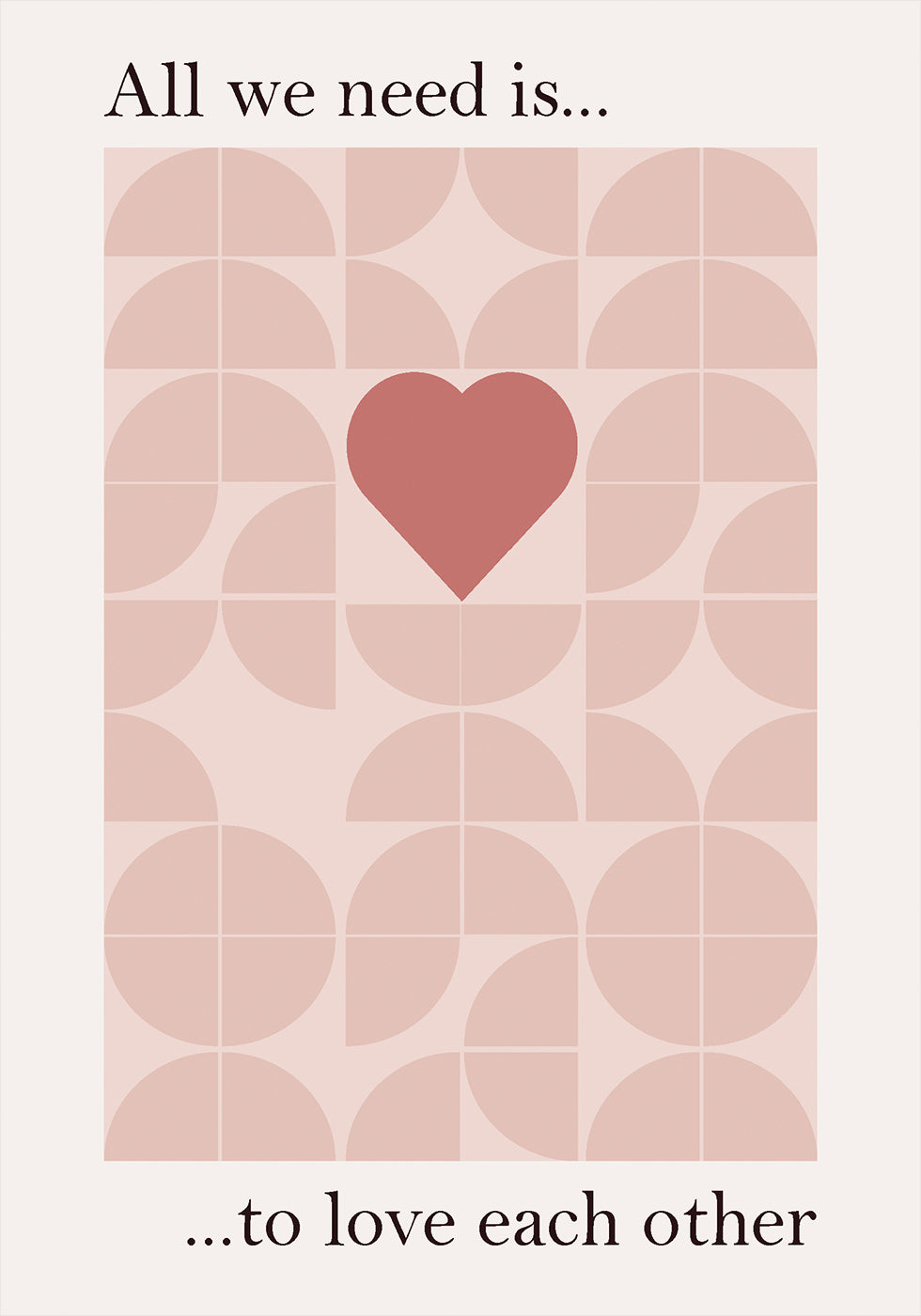Love and Unity Plakat - Posterbox.dk