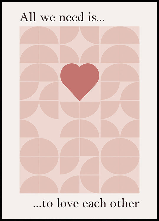 Love and Unity Plakat - Posterbox.dk