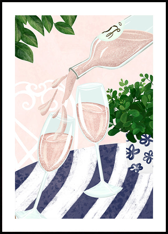 Funkelnder Rosé