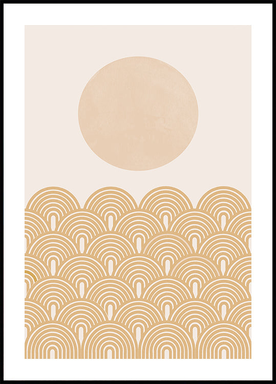 Goldene Sonnenwellen