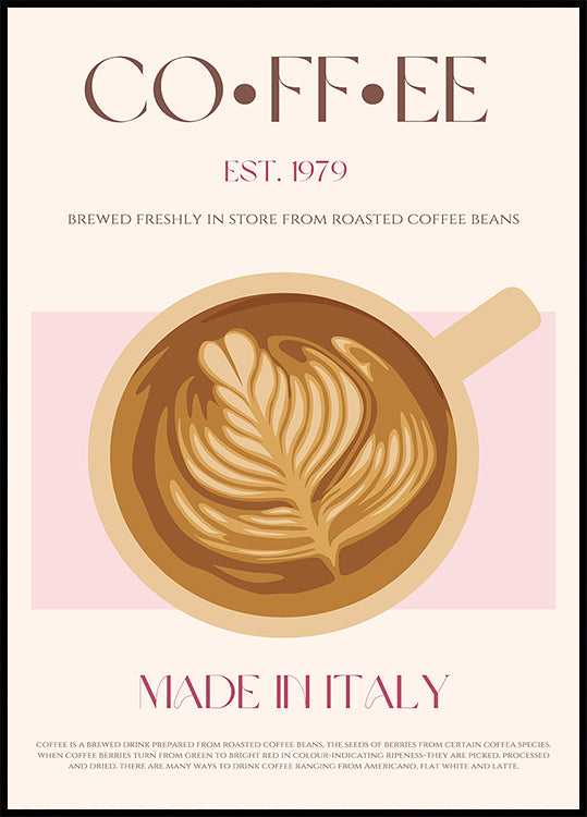 Italienisches Kaffeeplakat