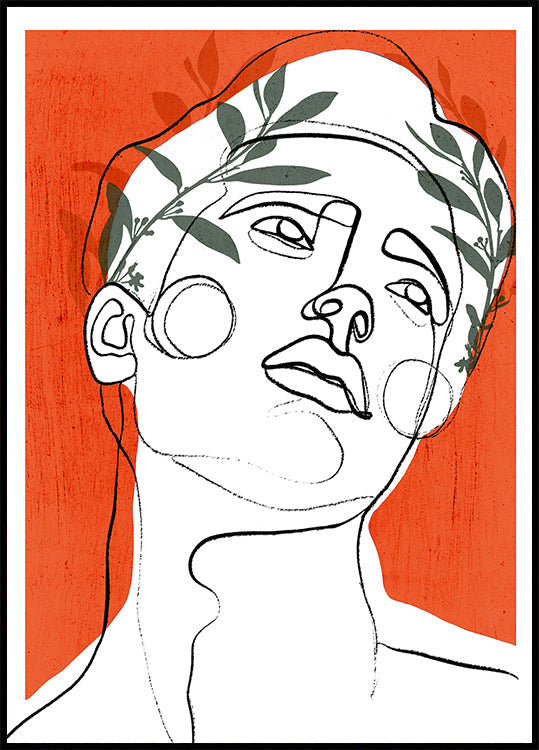 Üppiges Kontemplationsplakat