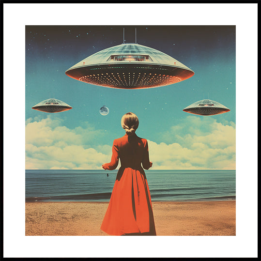 UFO Skies Collage Art (NEW)