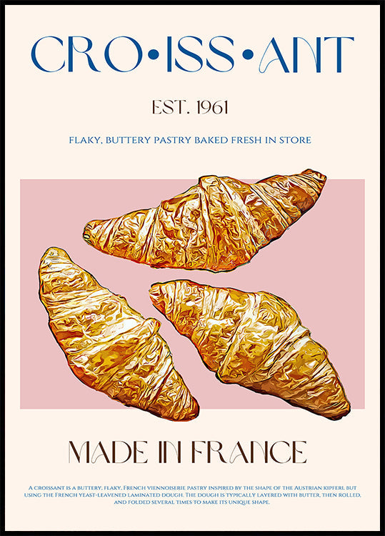 Flaky French Delight Poster