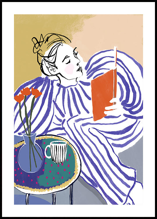 Gemütliches Leseecken-Poster