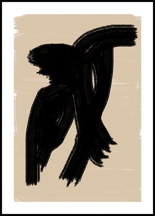 Poster „Schattige Eleganz“.