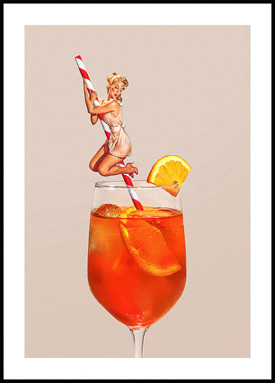 Retro-Spritz-Cocktail-Poster