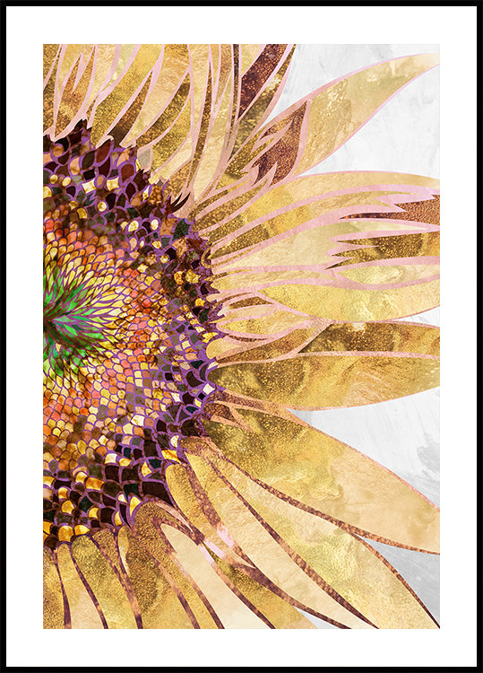 Goldenes Sonnenblumen-Poster