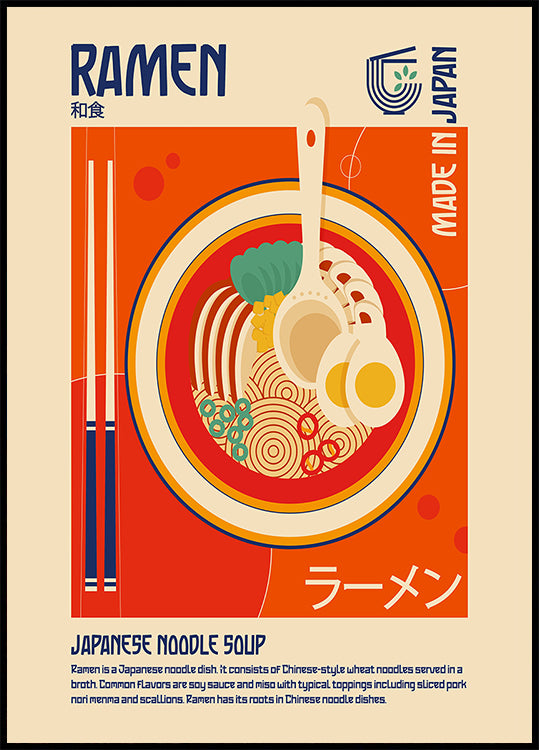 Japanisches Ramen-Food-Poster