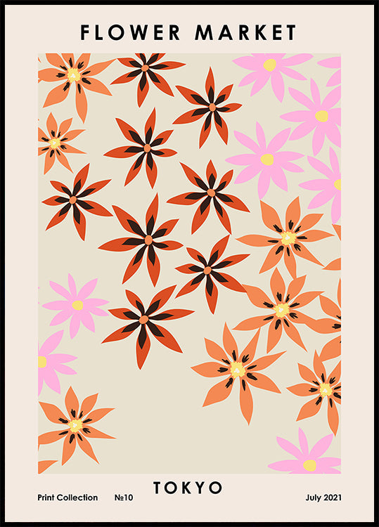 Blumenmarkt Tokio Poster