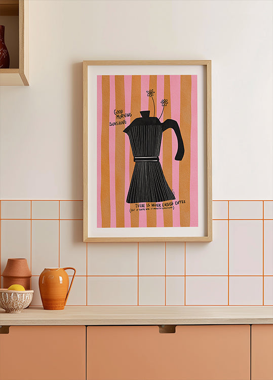 Mocca Coffee Sunshine Poster