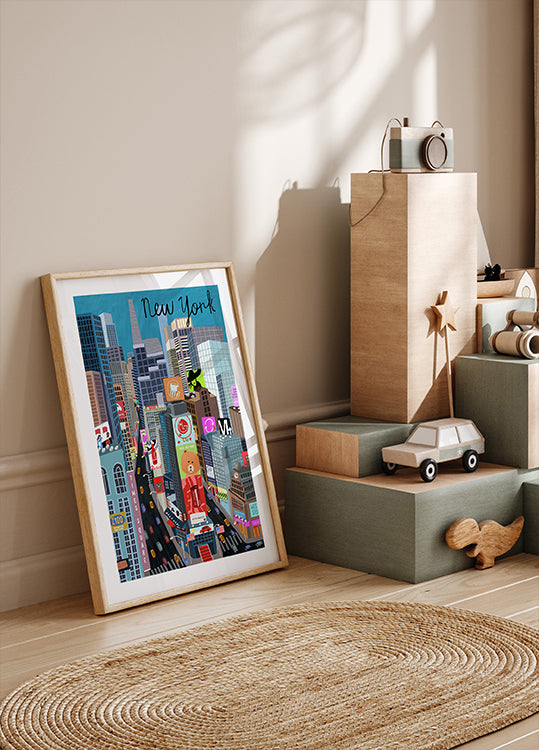 Times Square, New York Illustration von der Künstlerin Carla Daly