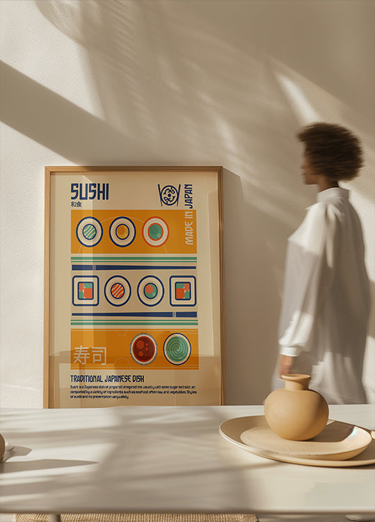Sushi japanisches Essen-Druck-Poster