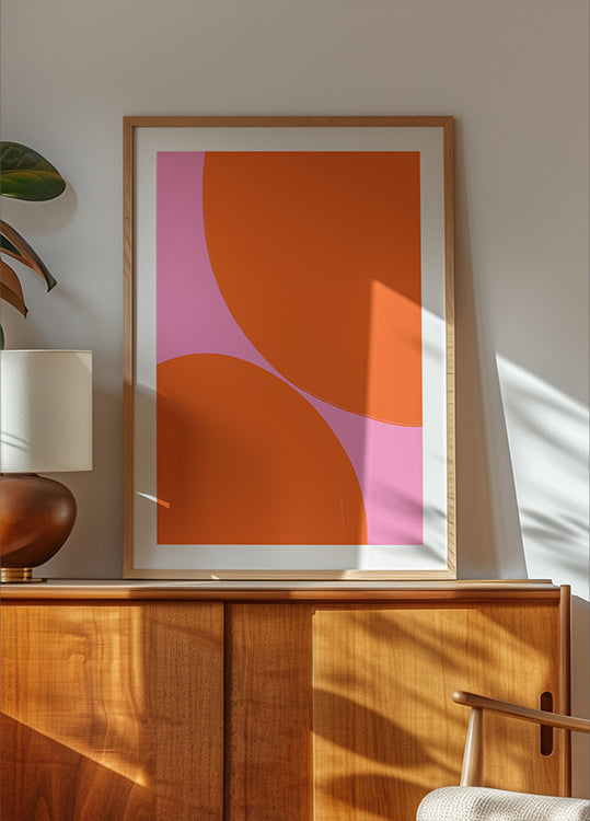 Tanzplakat mit auffälligen Kreisen