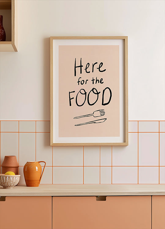 Hier für das Food-Typografie-Poster