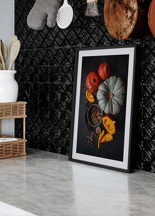 Herbst auf dem Tisch Poster