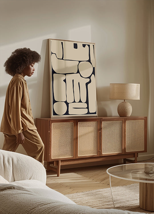 Moderne abstrakte Minimalformen 161 Poster