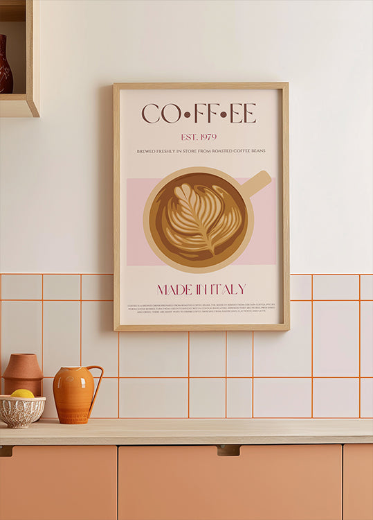 Italienisches Kaffeeplakat