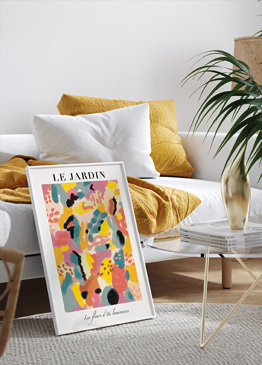 Le Jardin, luminous summer garden Plakat - Posterbox.dk