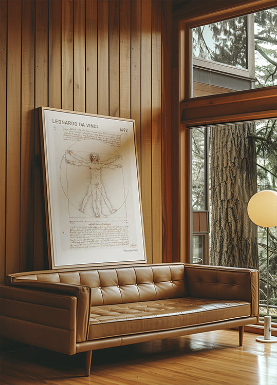 Leonardo da Vinci, Vitruvian Man Plakat - Posterbox.dk
