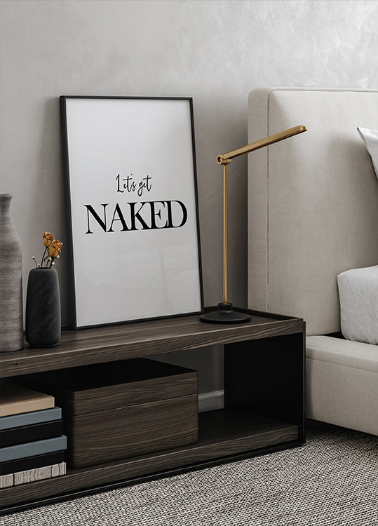 Let's Get Naked Plakat - Posterbox.dk