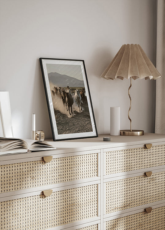 Wild Horses Gallop Plakat - Posterbox.dk