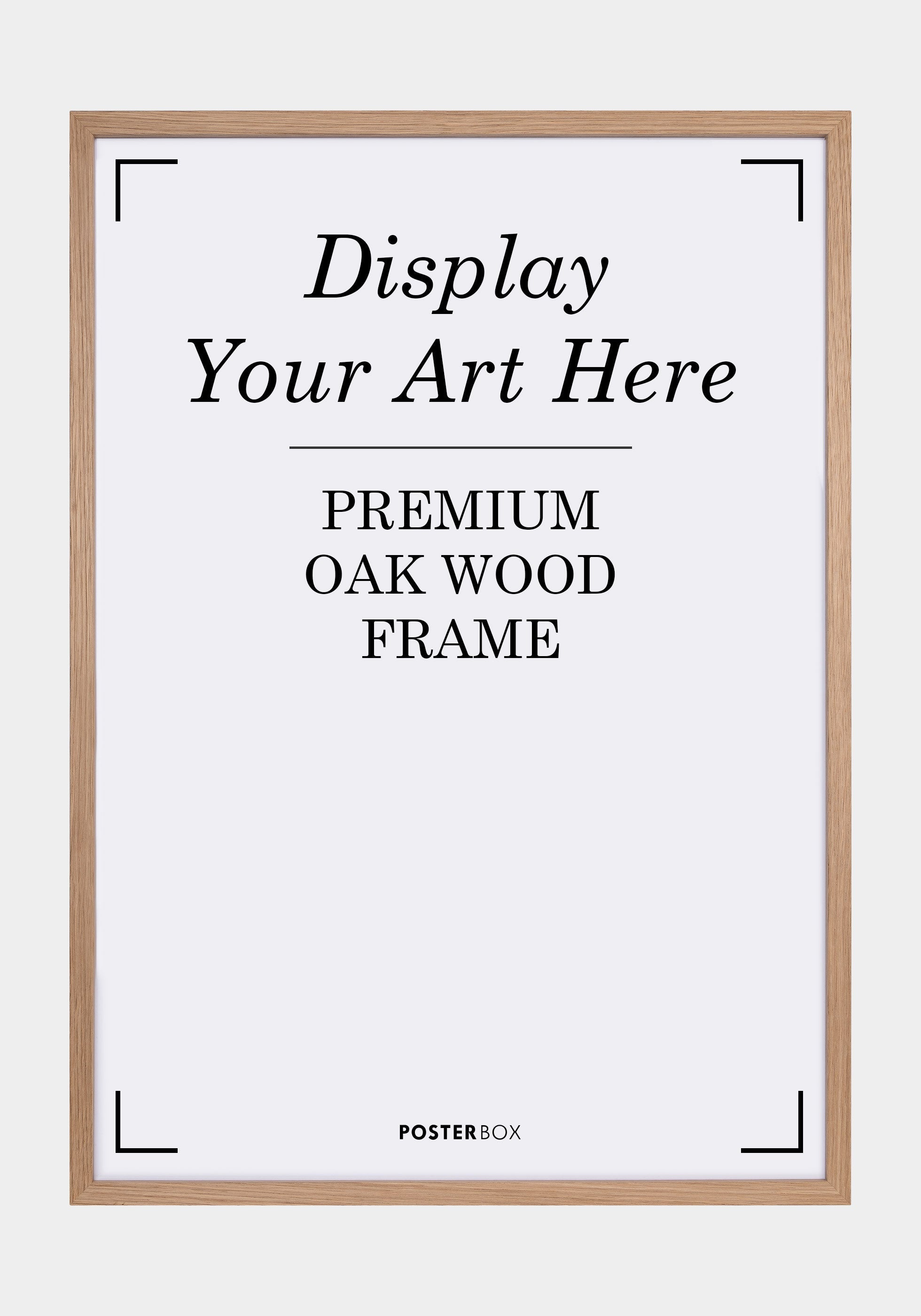 Premium-Holzrahmen-Poster aus Nielsen-Eiche