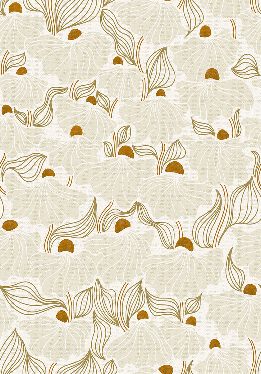 calming essentials Natural flow meadow ivory pattern (NEW) - Posterbox