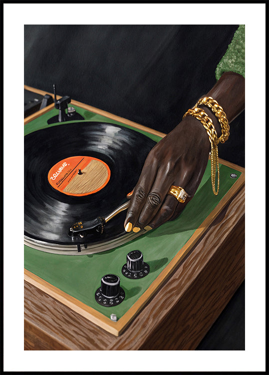Golden Groove Vinyl Poster - Posterbox
