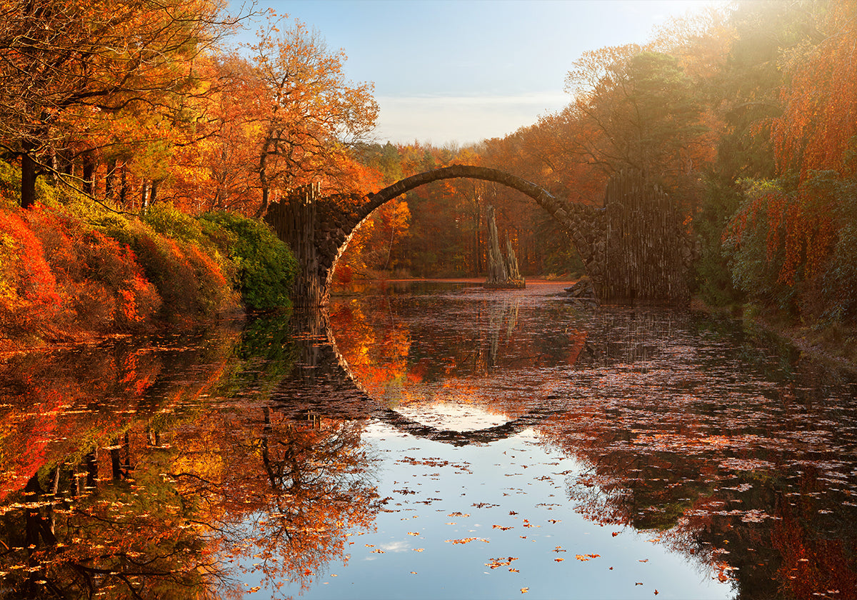 Herbstliches Seeplakat