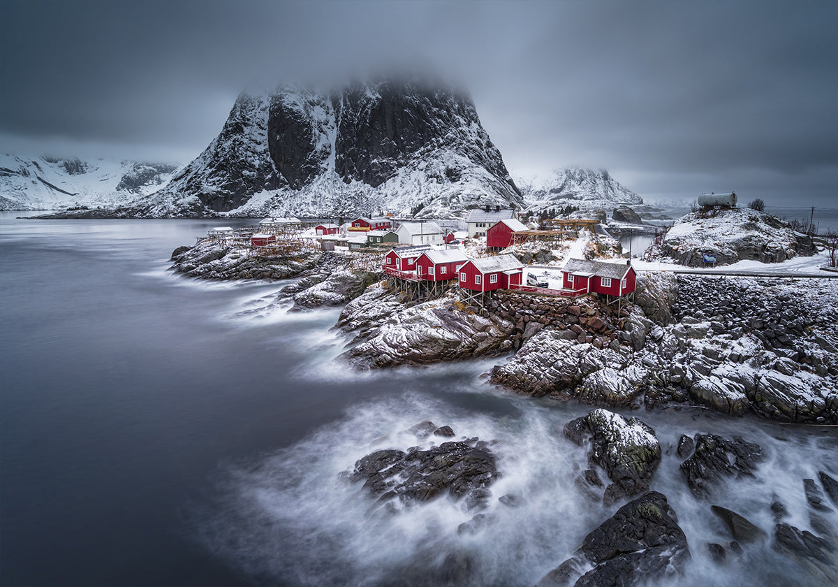 Winter-Lofoten-Inseln Poster