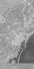 Map of Barcelona (Spain) in gray vintage style (NEW) - Posterbox