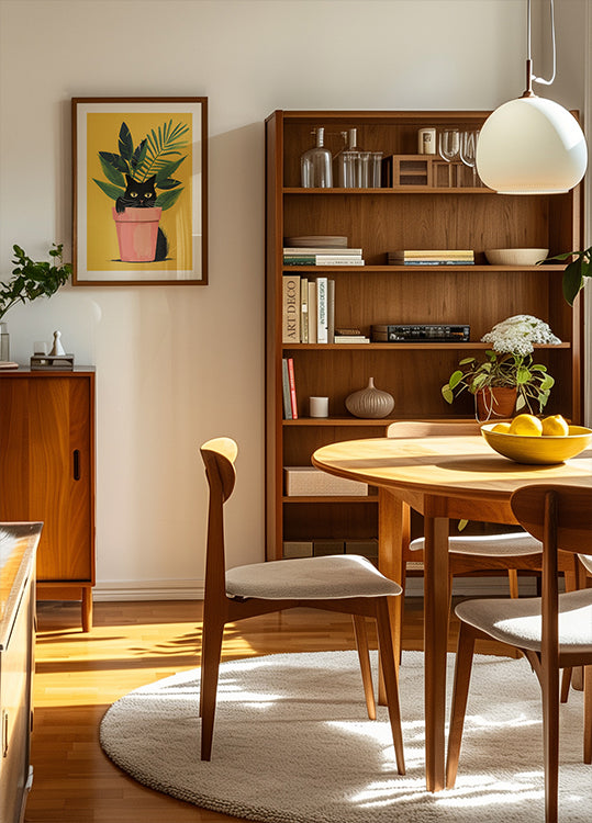 Cat In the Plant Plakat - Posterbox