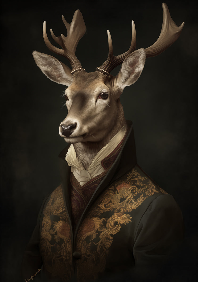 Stag Portrait (NEW) - Posterbox