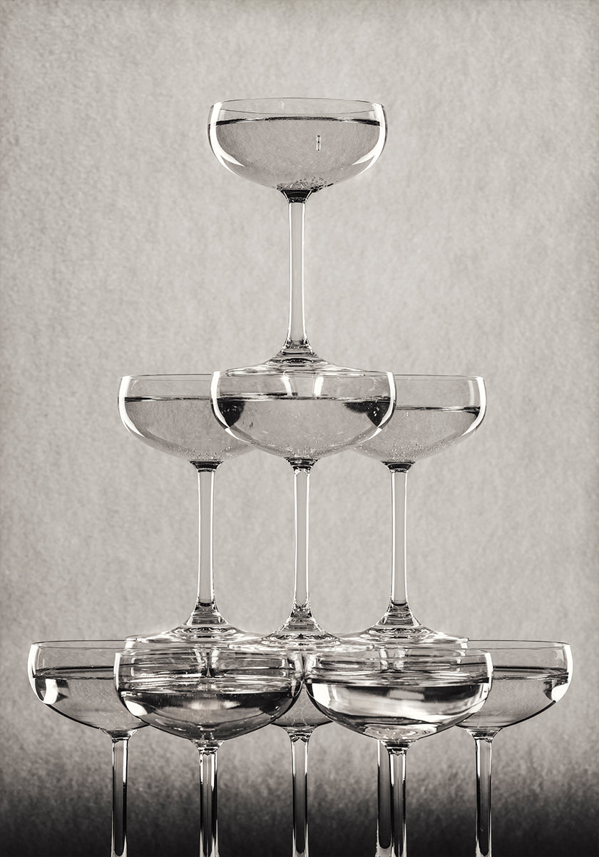 Champagnerturm Nr.9 Poster