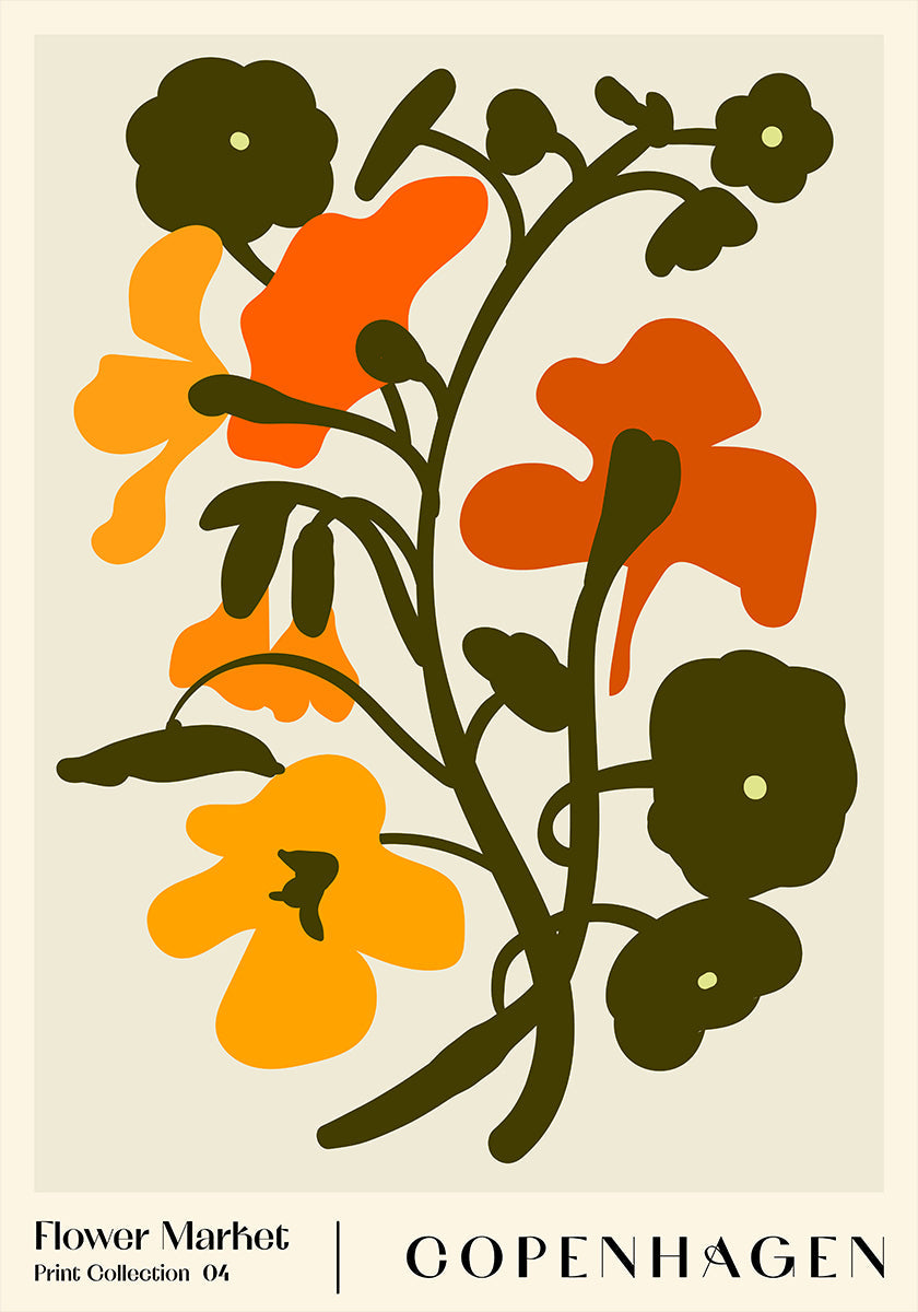 Blumenmarkt. Kopenhagen-Plakat