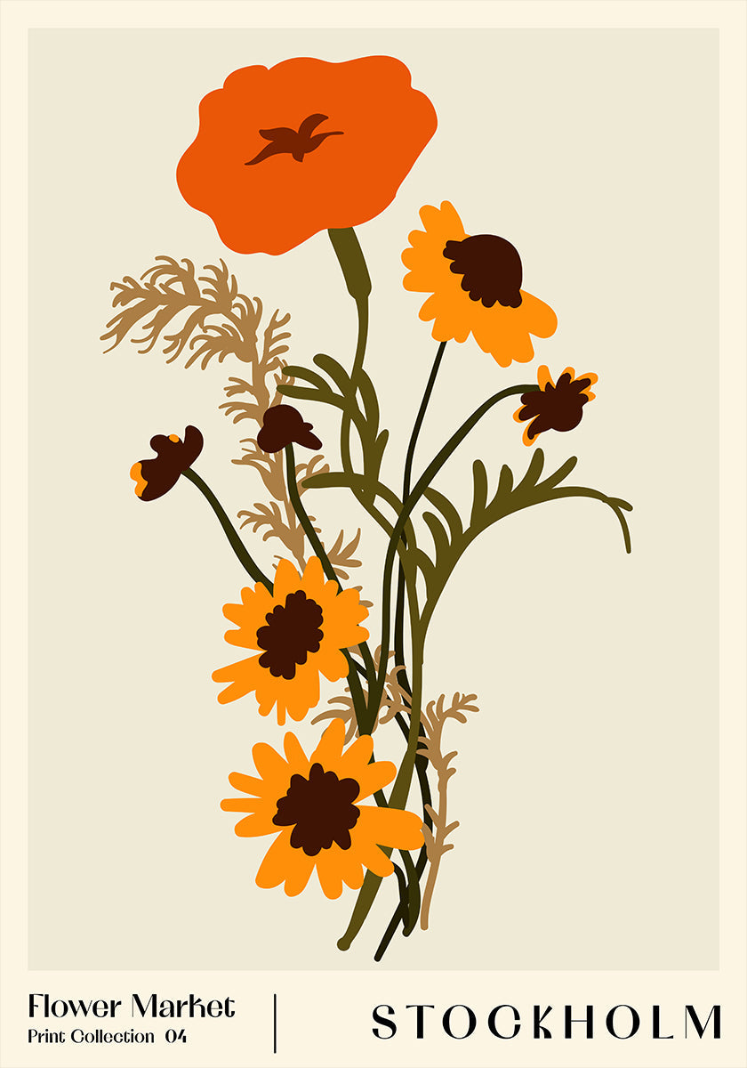Blumenmarkt. Stockholm-Plakat