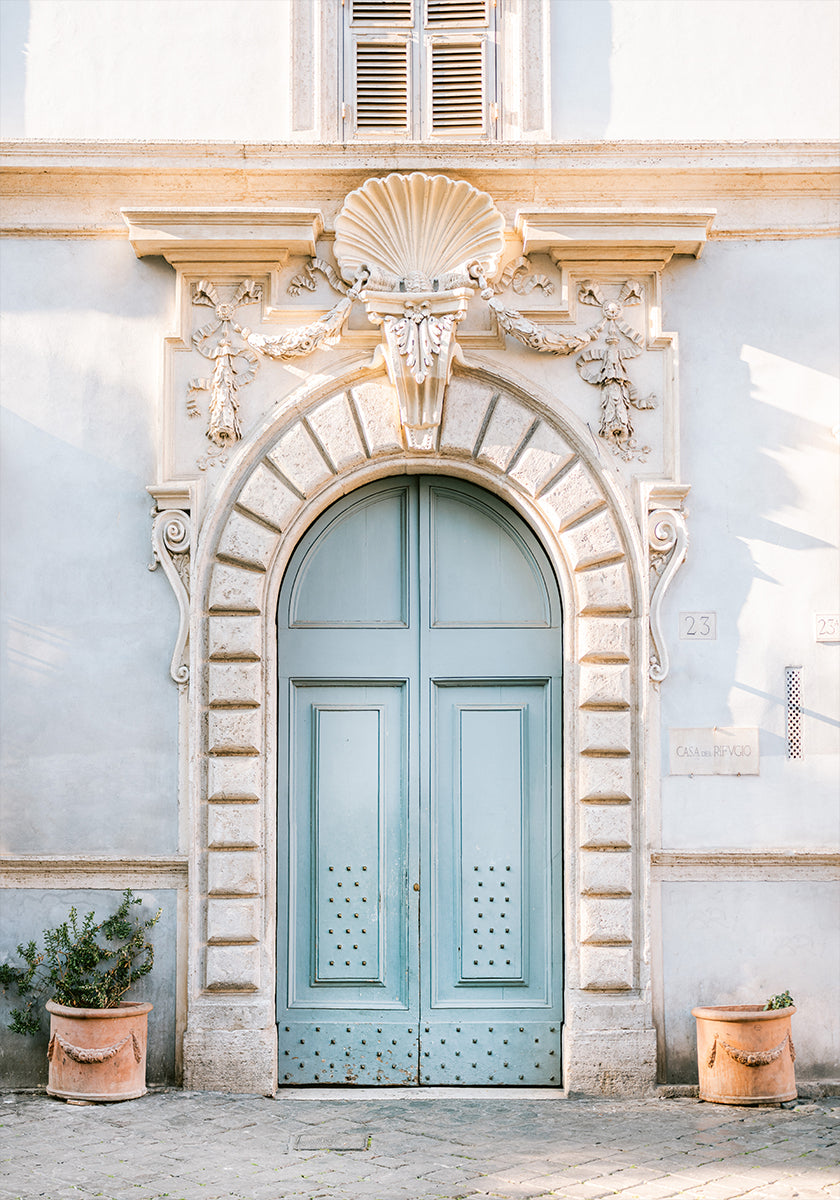 Blaue Töne von Rom – Italien-Reisefotografie-Poster